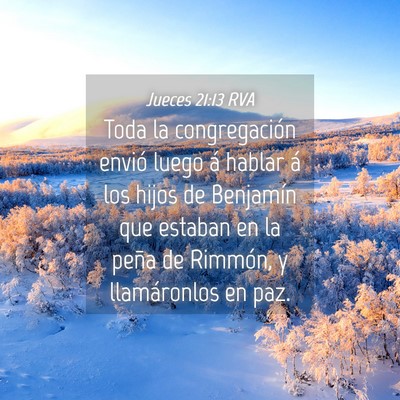 Picture 04 - Jueces 21:13 RVA - Toda la congregación envió luego á hablar á - Bible Verse Picture