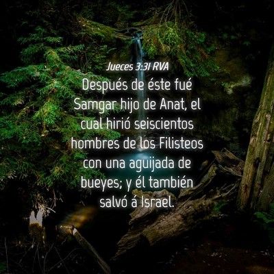 Picture 04 - Jueces 3:31 RVA - Después de éste fué Samgar hijo de Anat, el - Bible Verse Picture