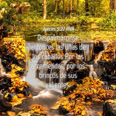 Picture 04 - Jueces 5:22 RVA - Despalmáronse entonces las uñas de los caballos - Bible Verse Picture