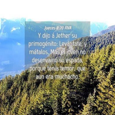 Picture 04 - Jueces 8:20 RVA - Y dijo á Jether su primogénito: Levántate, y - Bible Verse Picture