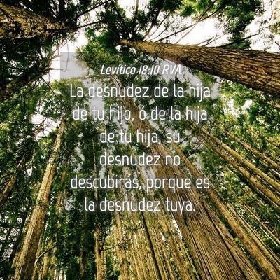 Picture 04 - Levítico 18:10 RVA - La desnudez de la hija de tu hijo, ó de la hija - Bible Verse Picture