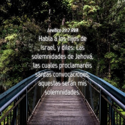 Picture 04 - Levítico 23:2 RVA - Habla á los hijos de Israel, y diles: Las - Bible Verse Picture