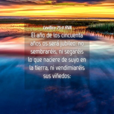 Picture 04 - Levítico 25:11 RVA - El año de los cincuenta años os será jubileo: - Bible Verse Picture