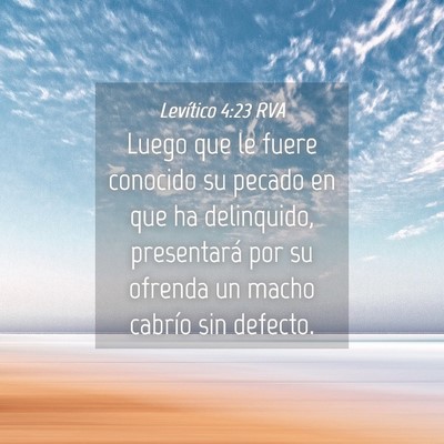 Picture 04 - Levítico 4:23 RVA - Luego que le fuere conocido su pecado en que ha - Bible Verse Picture