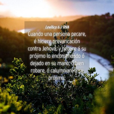 Picture 04 - Levítico 6:2 RVA - Cuando una persona pecare, é hiciere - Bible Verse Picture