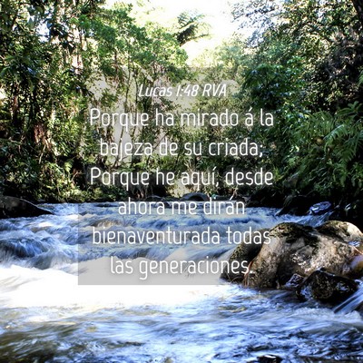 Picture 04 - Lucas 1:48 RVA - Porque ha mirado á la bajeza de su criada; - Bible Verse Picture