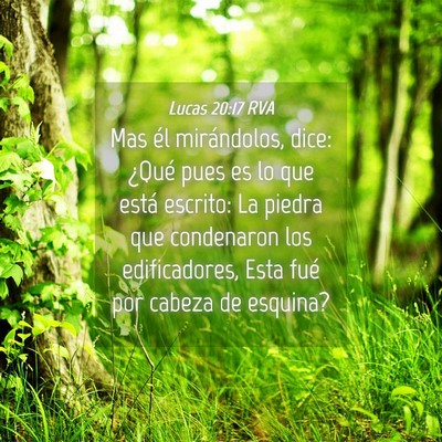 Picture 04 - Lucas 20:17 RVA - Mas él mirándolos, dice: ¿Qué pues es lo que - Bible Verse Picture