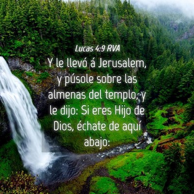 Picture 04 - Lucas 4:9 RVA - Y le llevó á Jerusalem, y púsole sobre las - Bible Verse Picture
