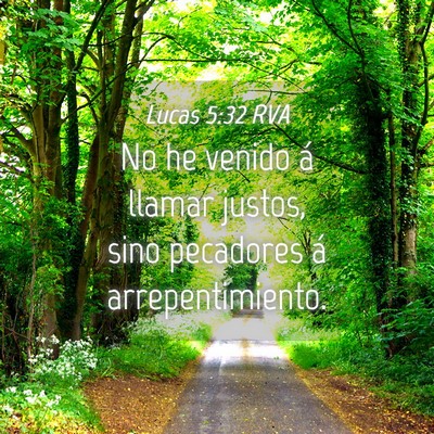 Picture 04 - Lucas 5:32 RVA - No he venido á llamar justos, sino pecadores á - Bible Verse Picture