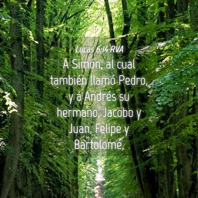 Picture 04 - Lucas 6:14 RVA - A Simón, al cual también llamó Pedro, y á - Bible Verse Picture