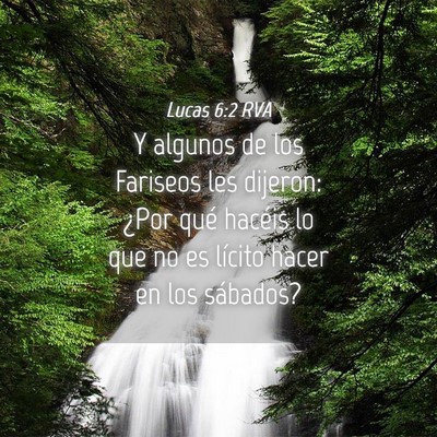 Picture 04 - Lucas 6:2 RVA - Y algunos de los Fariseos les dijeron: ¿Por qué - Bible Verse Picture