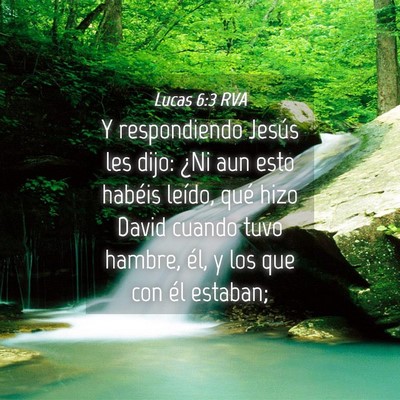 Picture 04 - Lucas 6:3 RVA - Y respondiendo Jesús les dijo: ¿Ni aun esto - Bible Verse Picture