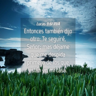 Picture 04 - Lucas 9:61 RVA - Entonces también dijo otro: Te seguiré, Señor; - Bible Verse Picture