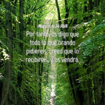 Picture 04 - Marcos 11:24 RVA - Por tanto, os digo que todo lo que orando - Bible Verse Picture