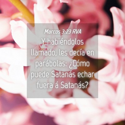 Picture 04 - Marcos 3:23 RVA - Y habiéndolos llamado, les decía en parábolas: - Bible Verse Picture