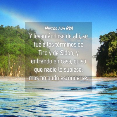 Picture 04 - Marcos 7:24 RVA - Y levantándose de allí, se fué á los - Bible Verse Picture