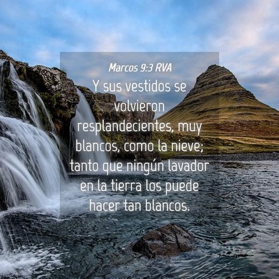 Picture 04 - Marcos 9:3 RVA - Y sus vestidos se volvieron resplandecientes, muy - Bible Verse Picture