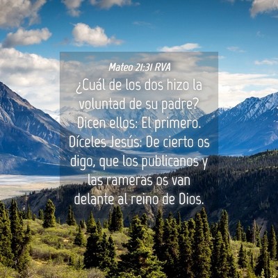 Picture 04 - Mateo 21:31 RVA - ¿Cuál de los dos hizo la voluntad de su padre? - Bible Verse Picture