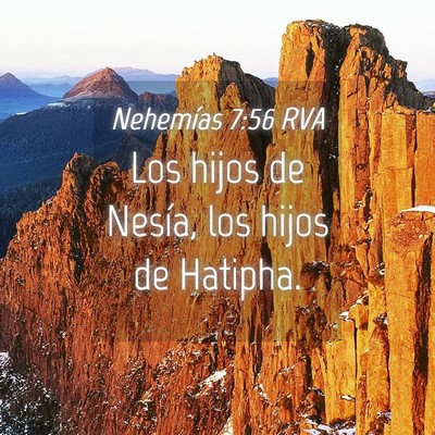 Picture 04 - Nehemías 7:56 RVA - Los hijos de Nesía, los hijos de - Bible Verse Picture