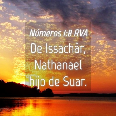 Picture 04 - Números 1:8 RVA - De Issachâr, Nathanael hijo de - Bible Verse Picture