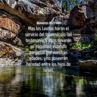 Picture 04 - Números 18:23 RVA - Mas los Levitas harán el servicio del - Bible Verse Picture