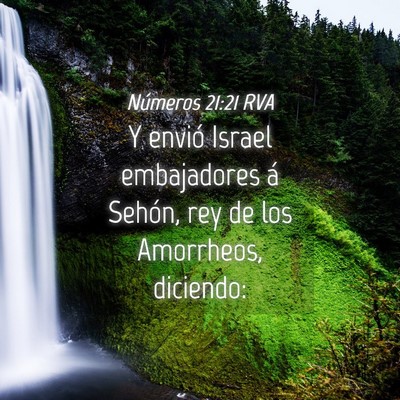 Picture 04 - Números 21:21 RVA - Y envió Israel embajadores á Sehón, rey de los - Bible Verse Picture