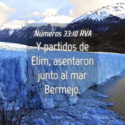 Picture 04 - Números 33:10 RVA - Y partidos de Elim, asentaron junto al mar - Bible Verse Picture