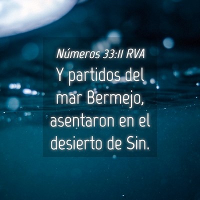 Picture 04 - Números 33:11 RVA - Y partidos del mar Bermejo, asentaron en el - Bible Verse Picture