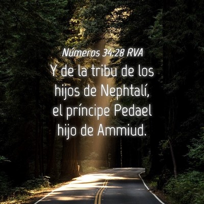 Picture 04 - Números 34:28 RVA - Y de la tribu de los hijos de Nephtalí, el - Bible Verse Picture