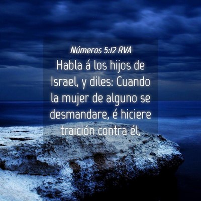Picture 04 - Números 5:12 RVA - Habla á los hijos de Israel, y diles: Cuando la - Bible Verse Picture