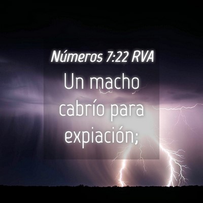 Picture 04 - Números 7:22 RVA - Un macho cabrío para - Bible Verse Picture