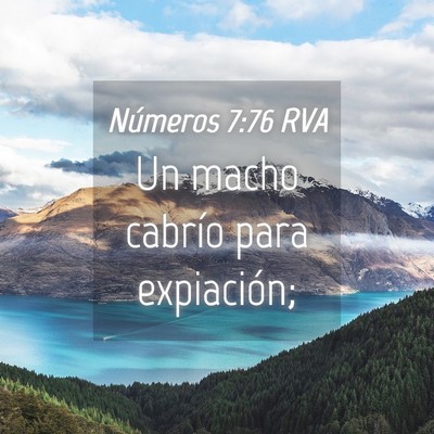 Picture 04 - Números 7:76 RVA - Un macho cabrío para - Bible Verse Picture