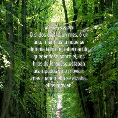 Picture 04 - Números 9:22 RVA - O si dos días, ó un mes, ó un año, mientras - Bible Verse Picture