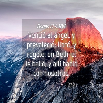 Picture 04 - Oseas 12:4 RVA - Venció al ángel, y prevaleció; lloró, y - Bible Verse Picture