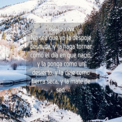 Picture 04 - Oseas 2:3 RVA - No sea que yo la despoje desnuda, y la haga - Bible Verse Picture