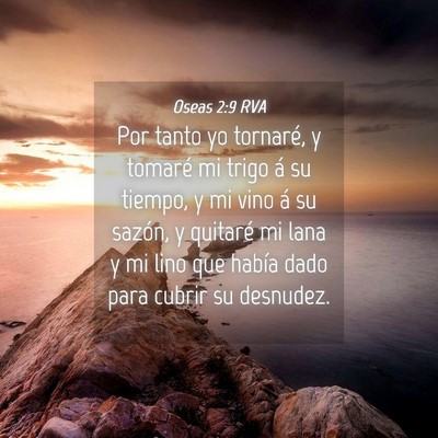 Picture 04 - Oseas 2:9 RVA - Por tanto yo tornaré, y tomaré mi trigo á su - Bible Verse Picture