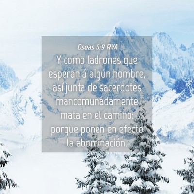 Picture 04 - Oseas 6:9 RVA - Y como ladrones que esperan á algún hombre, - Bible Verse Picture