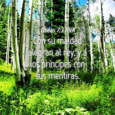 Picture 04 - Oseas 7:3 RVA - Con su maldad alegran al rey, y á los príncipes - Bible Verse Picture