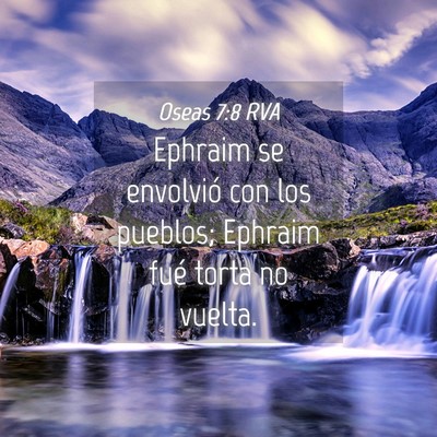 Picture 04 - Oseas 7:8 RVA - Ephraim se envolvió con los pueblos; Ephraim - Bible Verse Picture