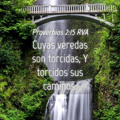 Picture 04 - Proverbios 2:15 RVA - Cuyas veredas son torcidas, Y torcidos sus - Bible Verse Picture