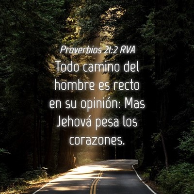 Picture 04 - Proverbios 21:2 RVA - Todo camino del hombre es recto en su opinión: - Bible Verse Picture
