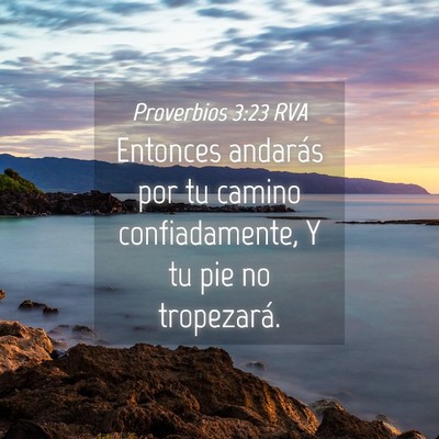 Picture 04 - Proverbios 3:23 RVA - Entonces andarás por tu camino confiadamente, Y - Bible Verse Picture
