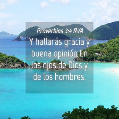 Picture 04 - Proverbios 3:4 RVA - Y hallarás gracia y buena opinión En los ojos - Bible Verse Picture