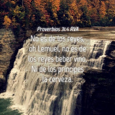 Picture 04 - Proverbios 31:4 RVA - No es de los reyes, oh Lemuel, no es de los reyes - Bible Verse Picture