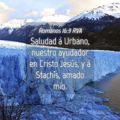 Picture 04 - Romanos 16:9 RVA - Saludad á Urbano, nuestro ayudador en Cristo - Bible Verse Picture