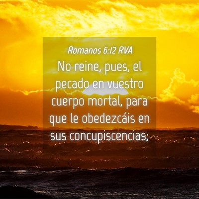 Picture 04 - Romanos 6:12 RVA - No reine, pues, el pecado en vuestro cuerpo - Bible Verse Picture