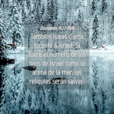 Picture 04 - Romanos 9:27 RVA - También Isaías clama tocante á Israel: Si - Bible Verse Picture