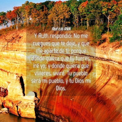 Picture 04 - Rut 1:16 RVA - Y Ruth respondió: No me ruegues que te deje, y - Bible Verse Picture