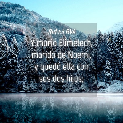 Picture 04 - Rut 1:3 RVA - Y murió Elimelech, marido de Noemi, y quedó - Bible Verse Picture