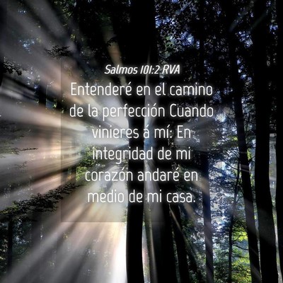 Picture 04 - Salmos 101:2 RVA - Entenderé en el camino de la perfección Cuando - Bible Verse Picture